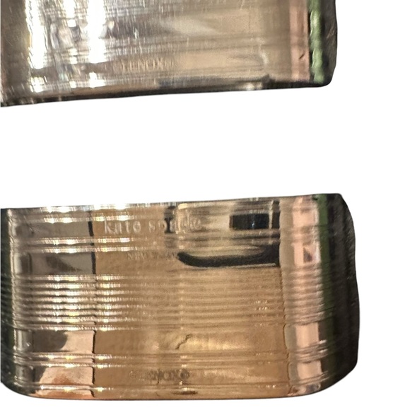 Kate Spade New York Lennox Library Stripe Silver Plate Napkin Rings—Set of 4 - Picture 6 of 9
